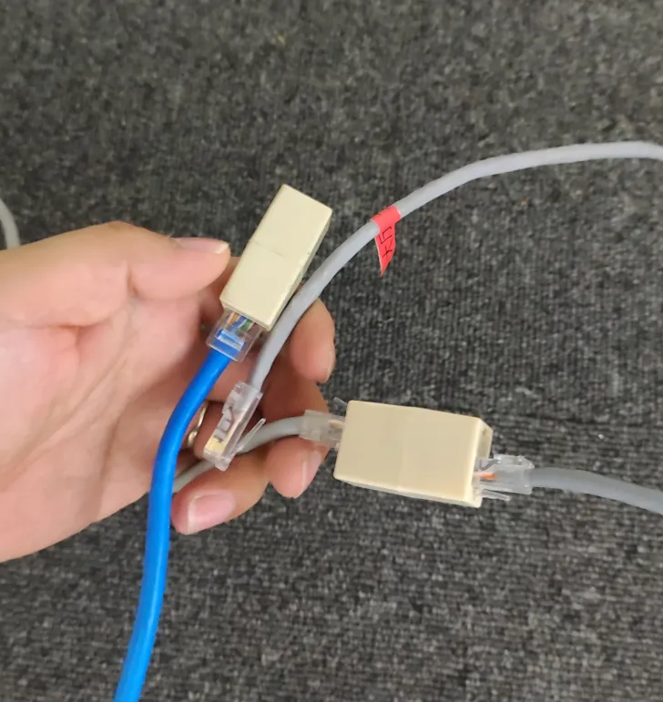 不要使用了网线对接头,还不如我直接对接.